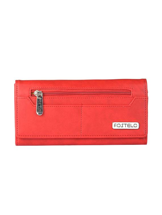 red leatherette regular clutch - 14378114 - Zoom Image - 1