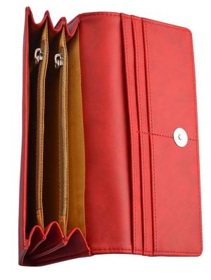red leatherette regular clutch - 14378120 - Standard Image - 3