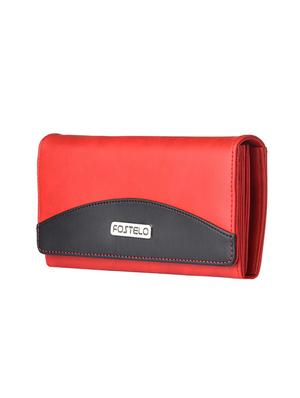red leatherette regular clutch - 14378120 - Standard Image - 4