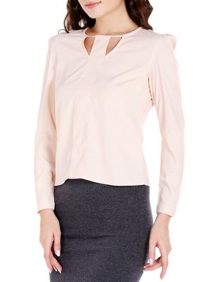 pink crepe regular top - 14378449 - Standard Image - 2