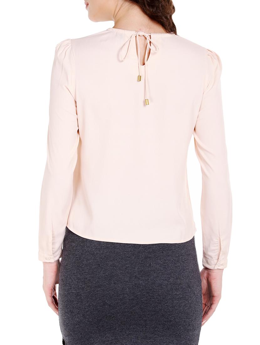 pink crepe regular top - 14378449 - Zoom Image - 3