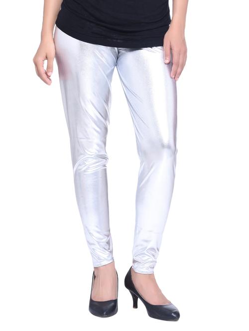 silver cotton casual legging - 14379908 - Very Small Image - 1