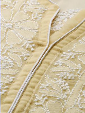 ada beige georgette straight kurta - 14381166 - Standard Image - 4
