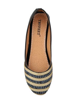 black faux leather slip on ballerina - 14383025 - Standard Image - 5