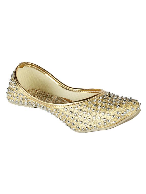 gold slip on jutis - 14383552 - Zoom Image - 1