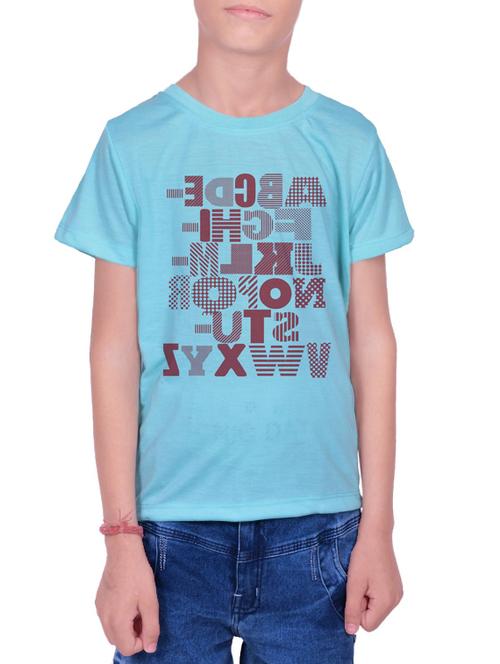 light blue cotton blend tshirt - 14383648 - Standard Image - 1
