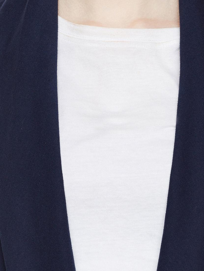 navy blue cotton shrug - 14383983 - Zoom Image - 4