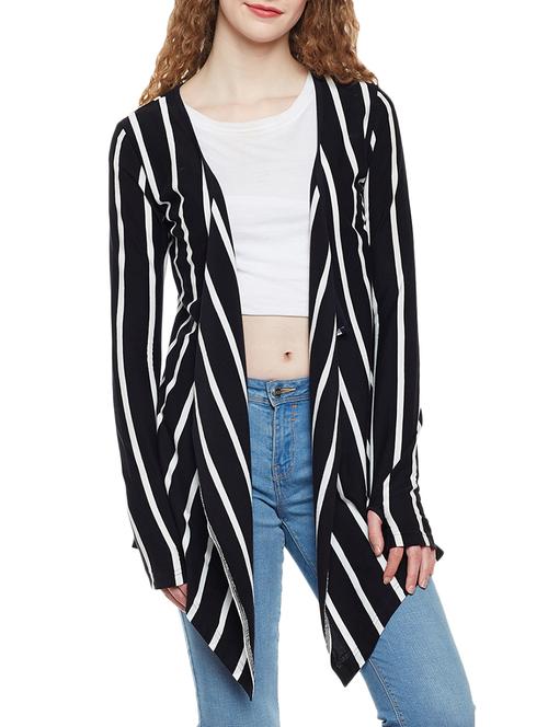 asymmetric striped shrug - 14384000 - Standard Image - 1