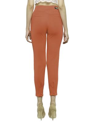 orange cotton casual jegging - 14386515 - Standard Image - 3