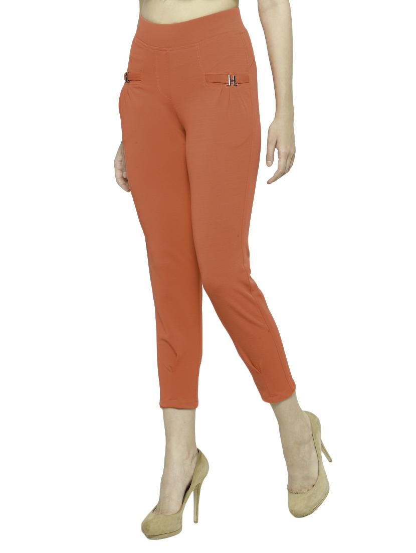 orange cotton casual jegging - 14386515 - Zoom Image - 2