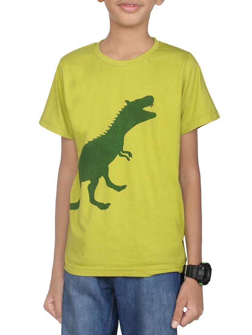 green cotton blend t-shirt - 14387463 - Zoom Image - 1