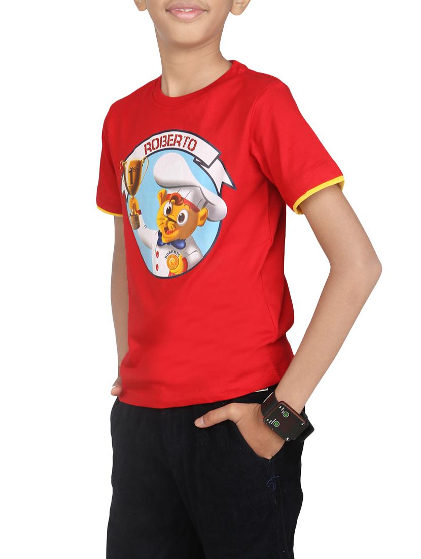 red cotton tshirt - 14387480 - Zoom Image - 2