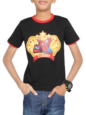 black cotton tshirt - 14387481 - Standard Image - 1