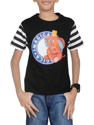 black cotton tshirt - 14387489 - Standard Image - 1