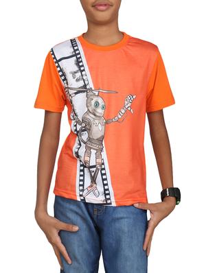 orange cotton tshirt - 14387495 - Standard Image - 1