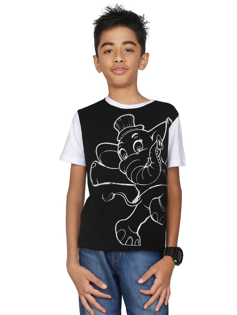 black cotton tshirt - 14387496 - Zoom Image - 3