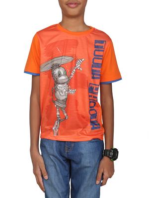 orange cotton tshirt - 14387502 - Standard Image - 1