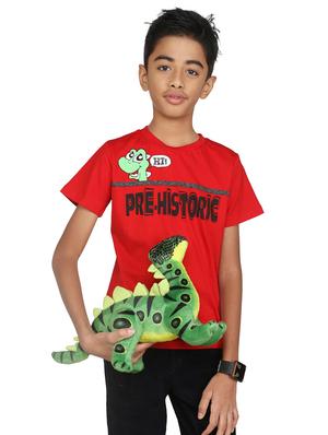 red cotton tshirt - 14387525 - Standard Image - 4