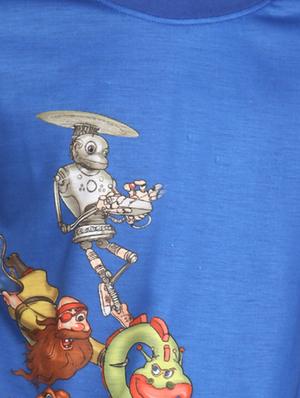 light blue cotton tshirt - 14387540 - Standard Image - 5