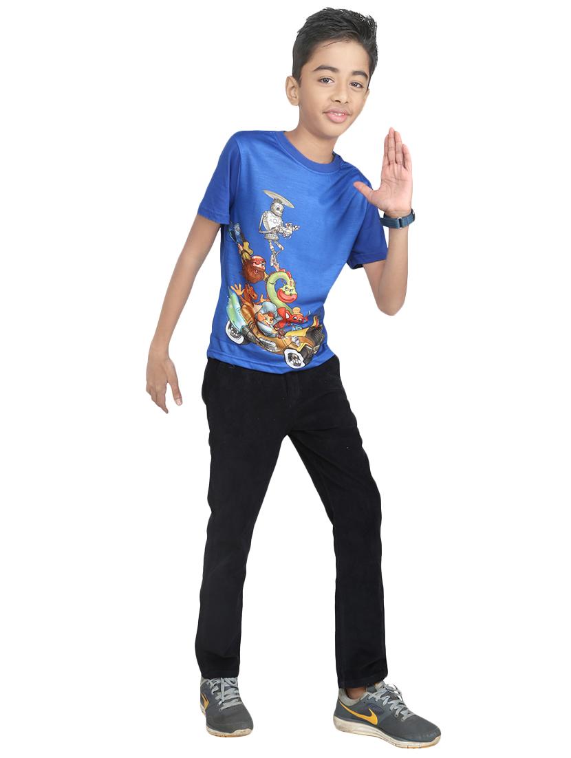 light blue cotton tshirt - 14387540 - Zoom Image - 4