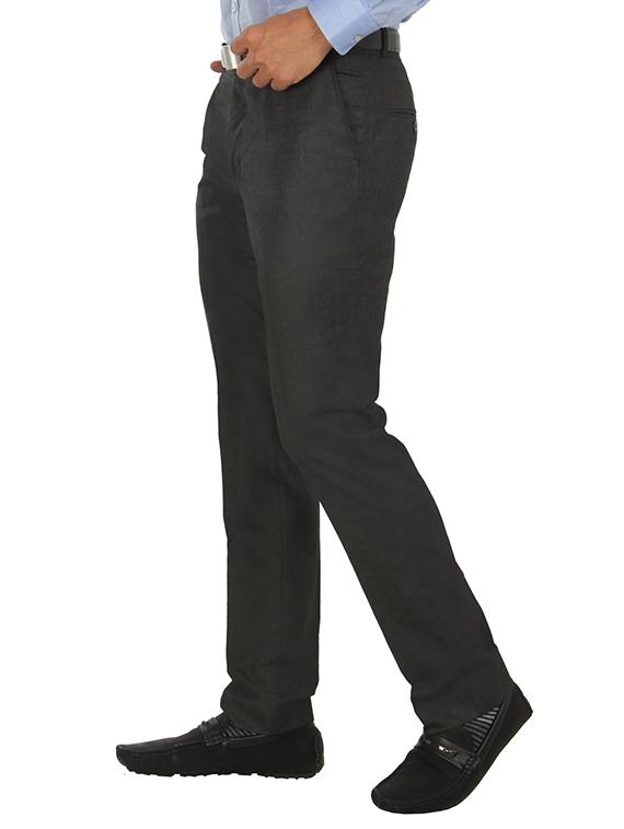 black polyester formal trouser - 14387590 - Zoom Image - 2
