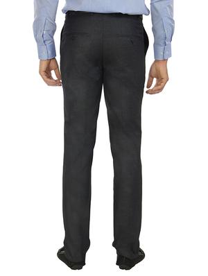 navy blue polyester formal trouser - 14387594 - Standard Image - 3