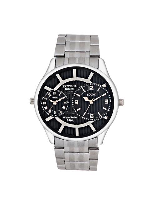Exotica Fashion Black Coloured Analog Wrist Watch For Men - 14388805 - Standard Image - 1