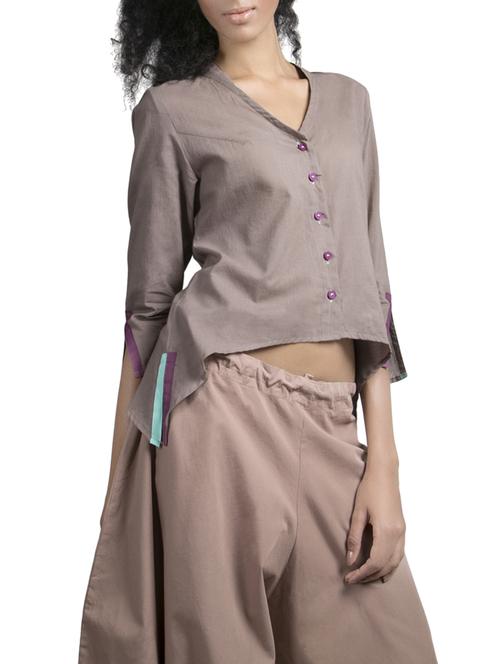 grey colored shirt - 14389301 - Very Small Image - 1