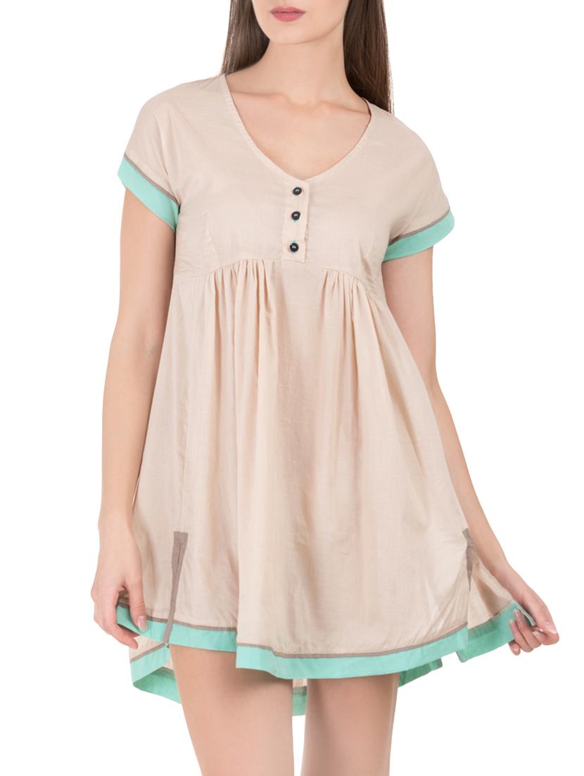 grass by gitika goyal beige colored dress - 14389376 - Zoom Image - 1