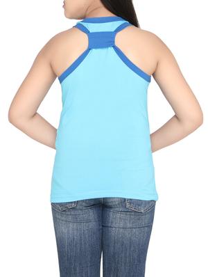 blue cotton top - 14389735 - Standard Image - 3