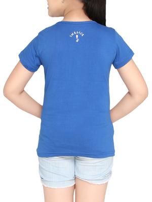 dark blue cotton regular tops & tee - 14389745 - Standard Image - 3