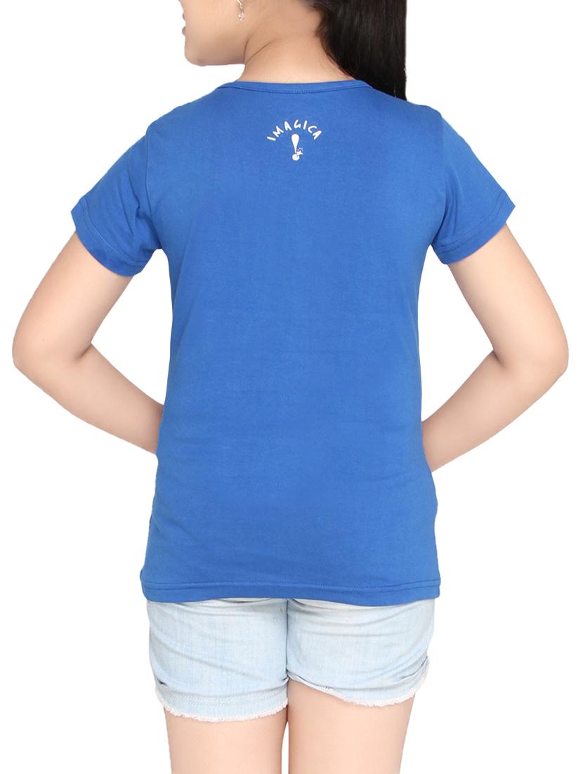 dark blue cotton regular tops & tee - 14389745 - Zoom Image - 3