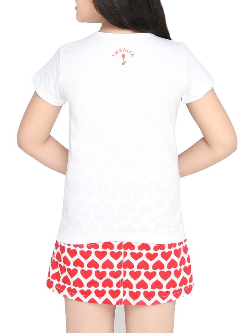 white cotton regular tops & tee - 14389747 - Zoom Image - 3