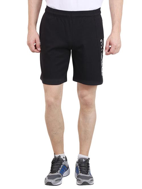 black cotton blend short - 14389823 - Standard Image - 1