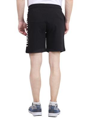 black cotton blend short - 14389823 - Standard Image - 3