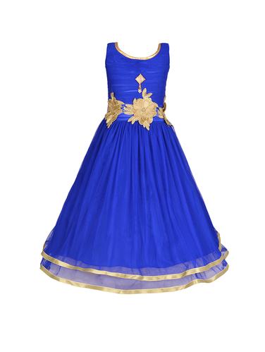 blue net party gown - 14390363 - Very Small Image - 1