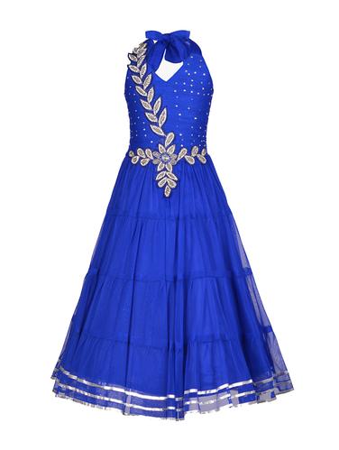 blue net party gown - 14390385 - Very Small Image - 1
