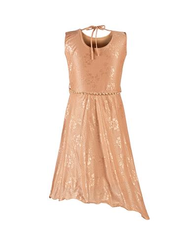 beige net party gown - 14390587 - Very Small Image - 1