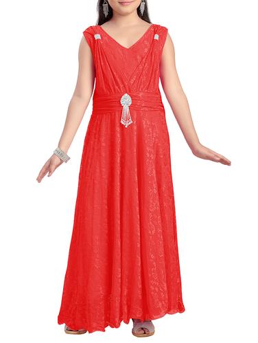 red net party gown - 14390633 - Very Small Image - 1