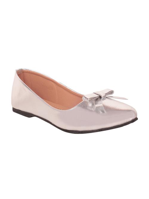 silver slip on ballerina - 14390840 - Standard Image - 1