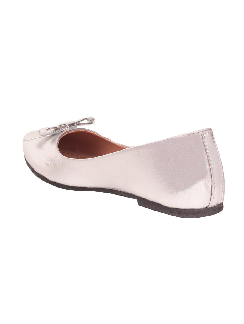 silver slip on ballerina - 14390840 - Zoom Image - 3