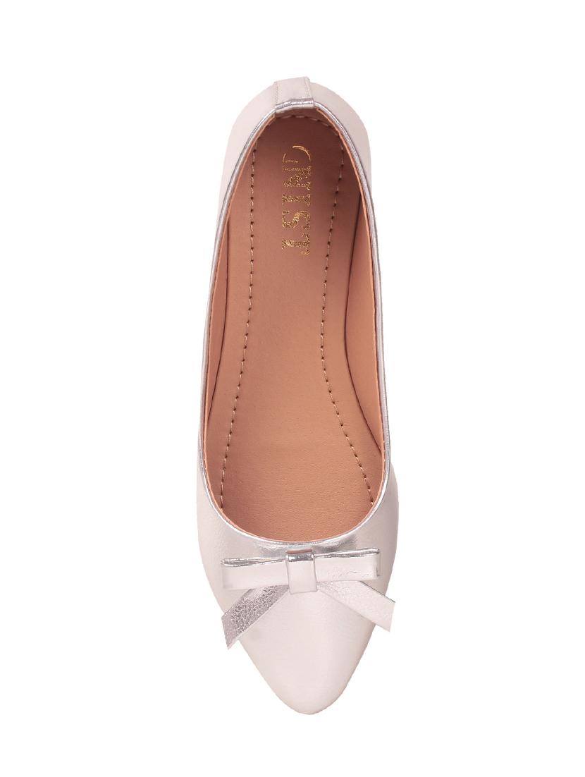 silver slip on ballerina - 14390840 - Zoom Image - 4