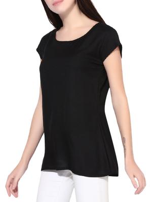 black rayon top - 14391163 - Standard Image - 2