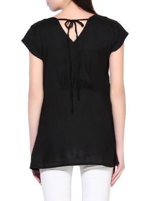 black rayon top - 14391163 - Standard Image - 3