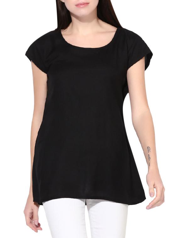 black rayon top - 14391163 - Zoom Image - 1
