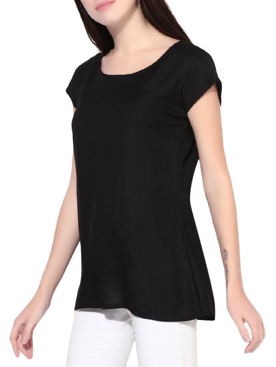 black rayon top - 14391163 - Zoom Image - 2