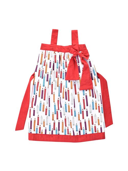 red cotton frock - 14391341 - Standard Image - 1
