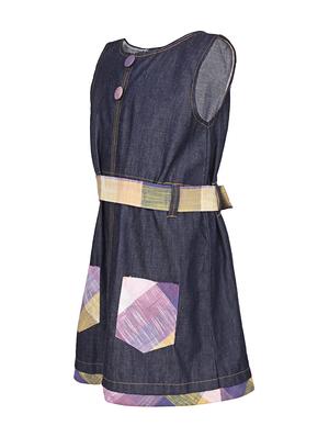 blue cotton frock - 14391348 - Standard Image - 2