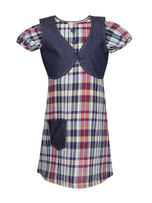 multi colored cotton frock - 14391349 - Standard Image - 1