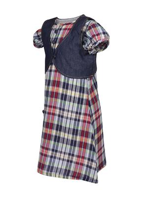 multi colored cotton frock - 14391349 - Standard Image - 2